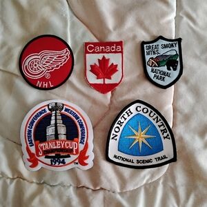 Lot Of 5 Misc Iron On Patches